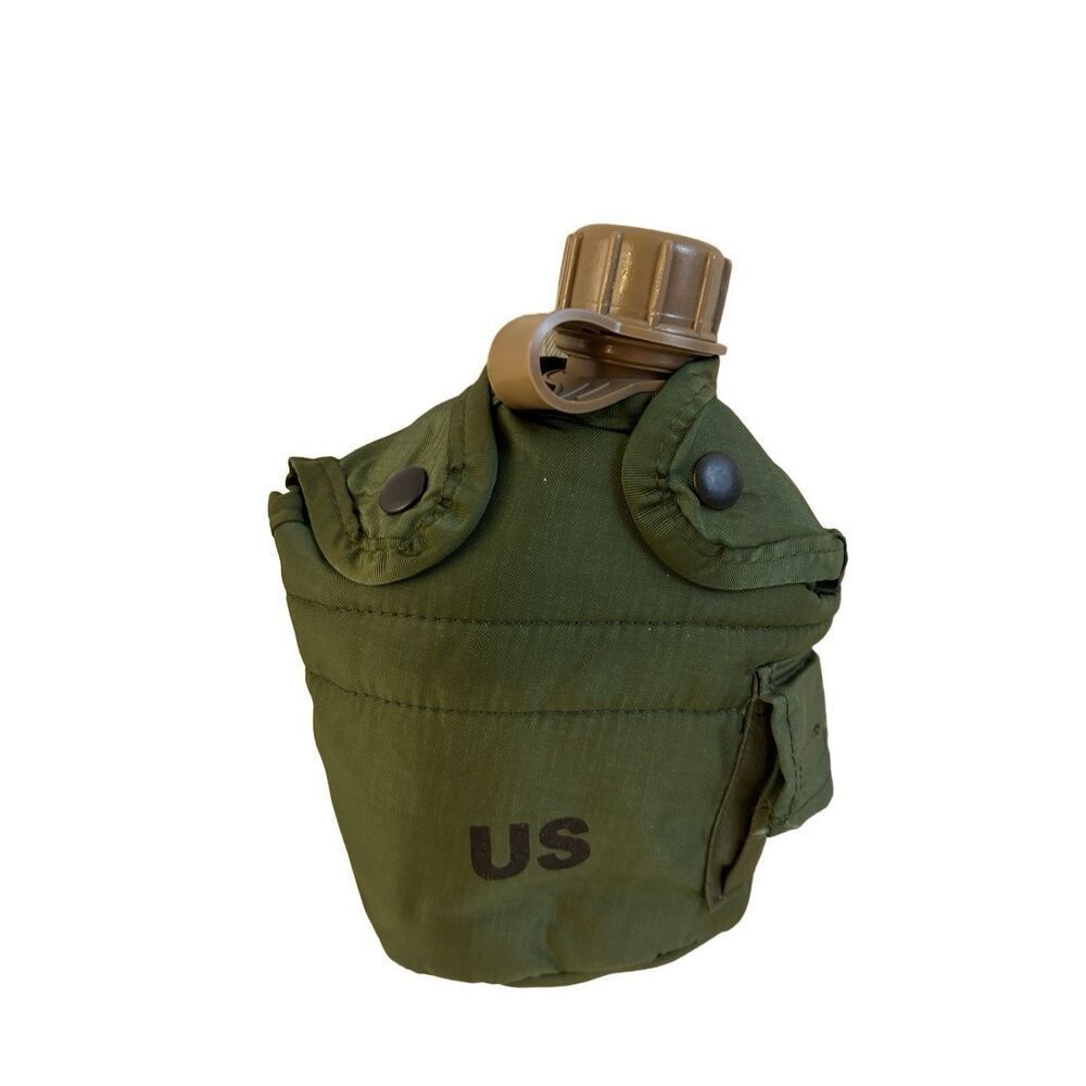 US Army issued green brown canteen replacement‎
